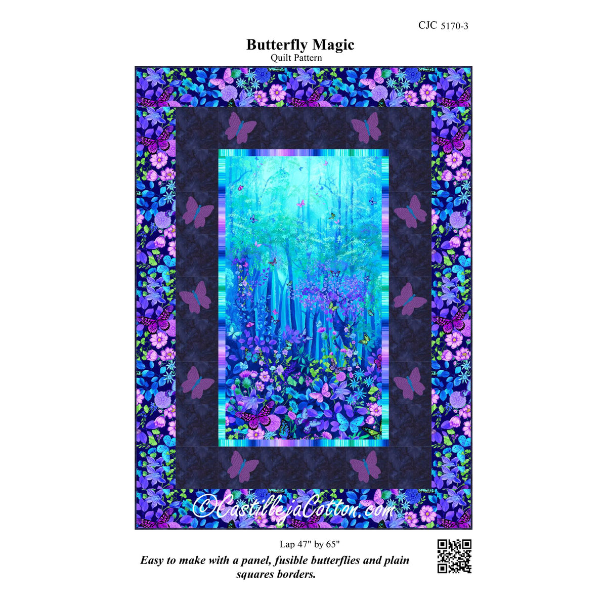 Butterfly Magic Quilt CJC-51703e - Downloadable Pattern