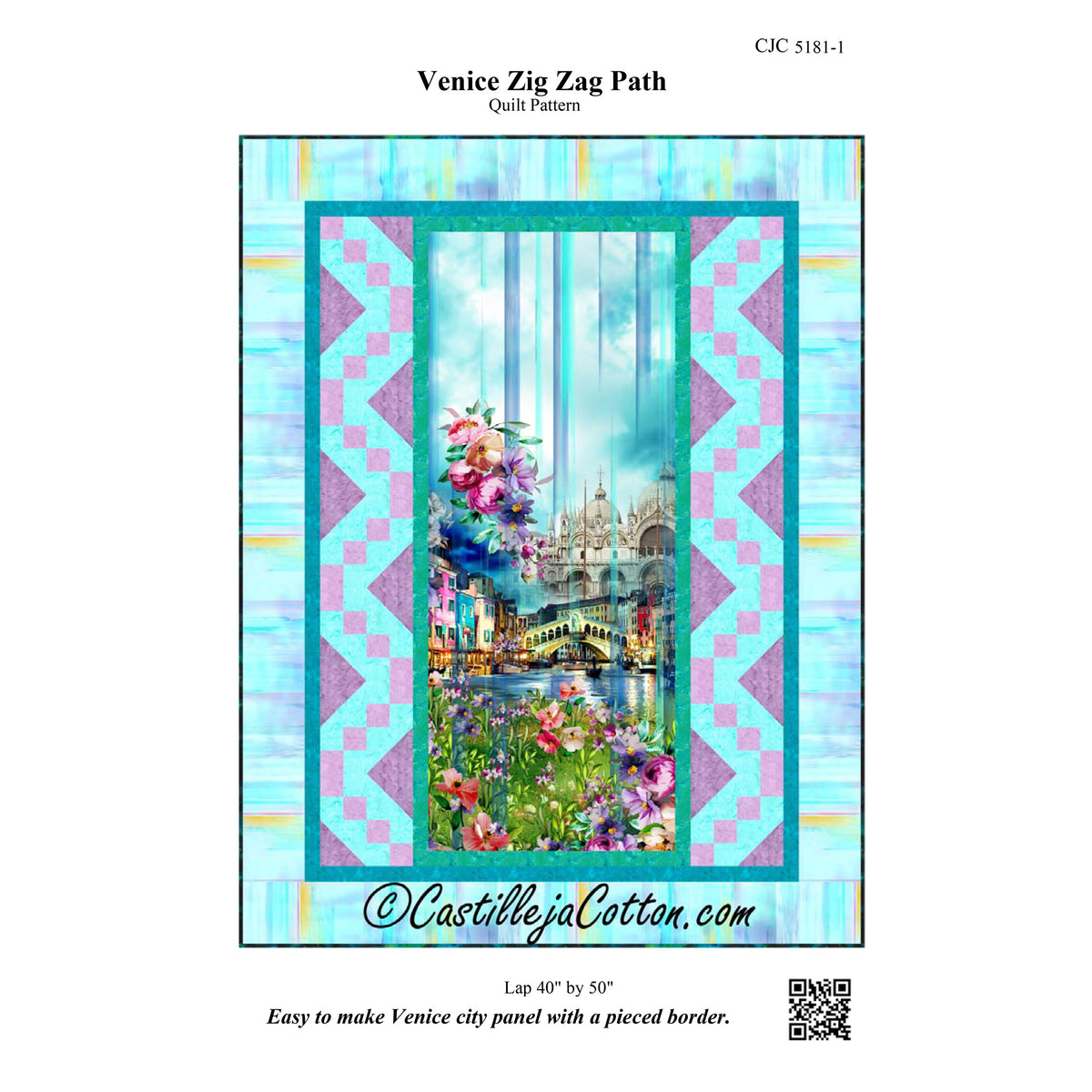 Venice Zig Zag Path Quilt Pattern CJC-51811 - Paper Pattern