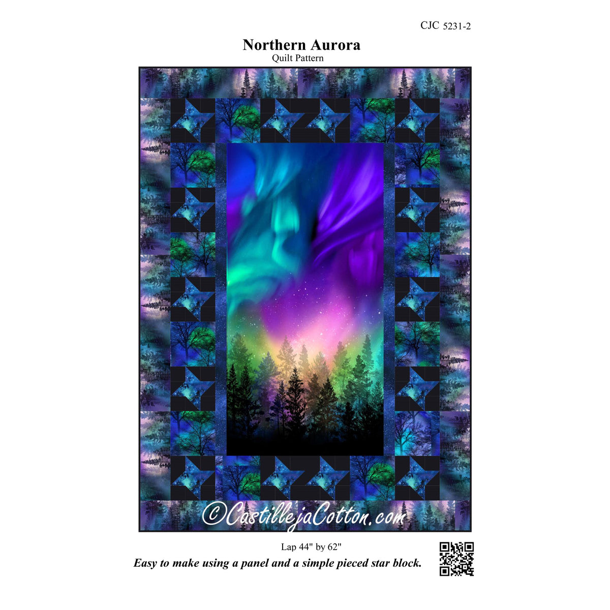 Northern Aurora Quilt CJC-52312e - Downloadable Pattern