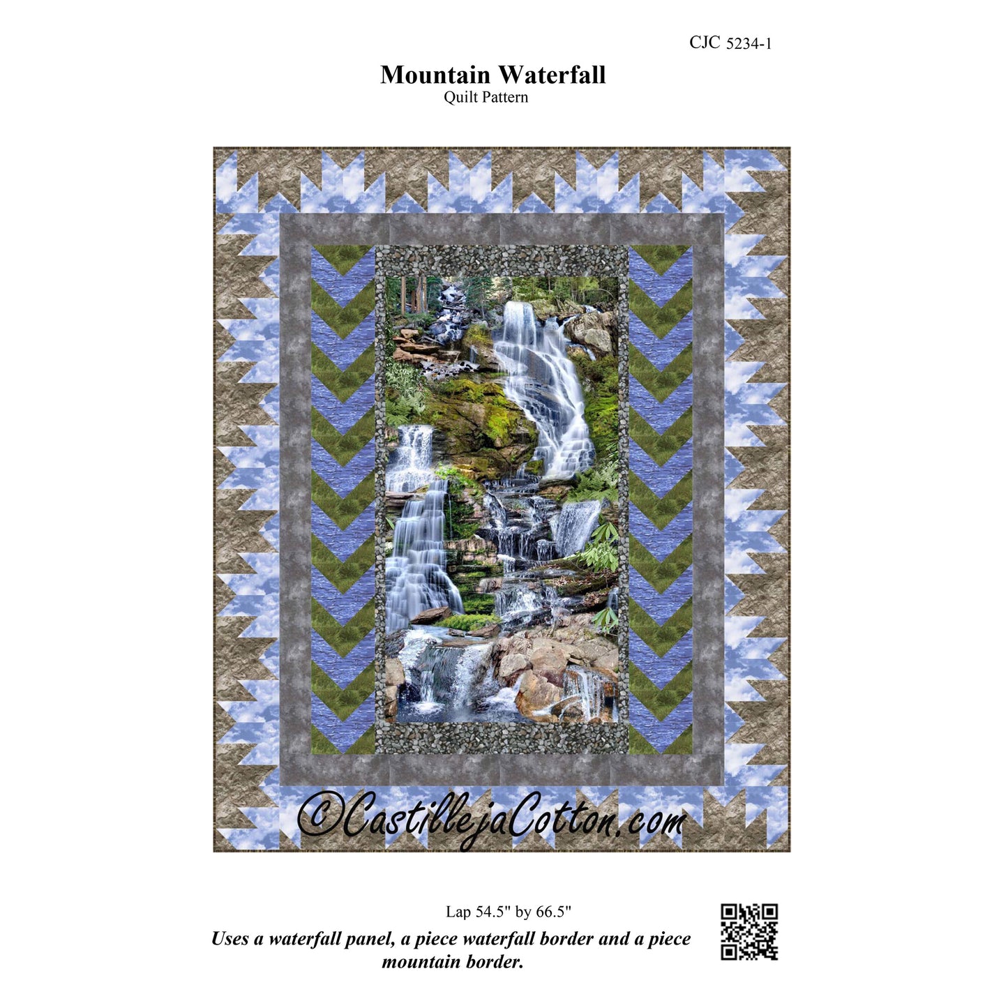 Mountain Waterfall Quilt Pattern CJC-52341 - Paper Pattern