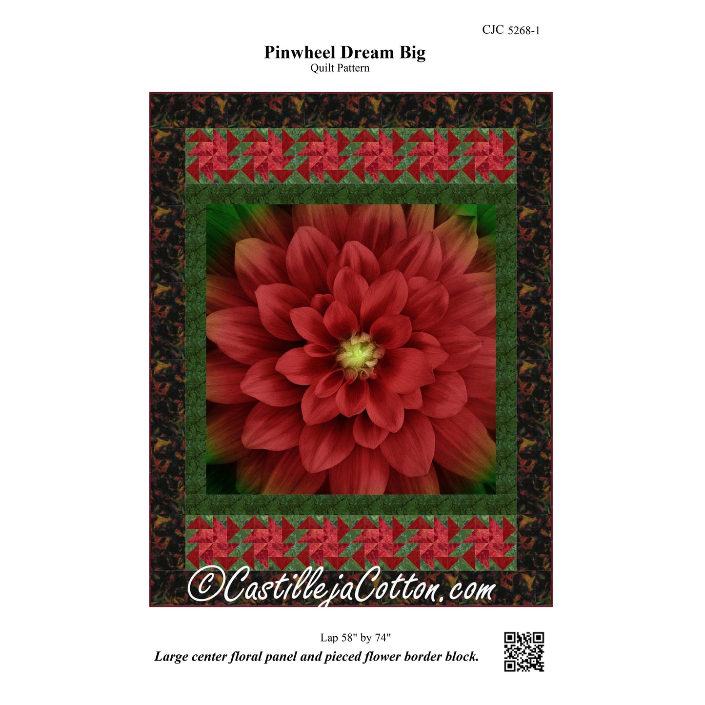 Pinwheel Dream Big Quilt CJC-52681e - Downloadable Pattern