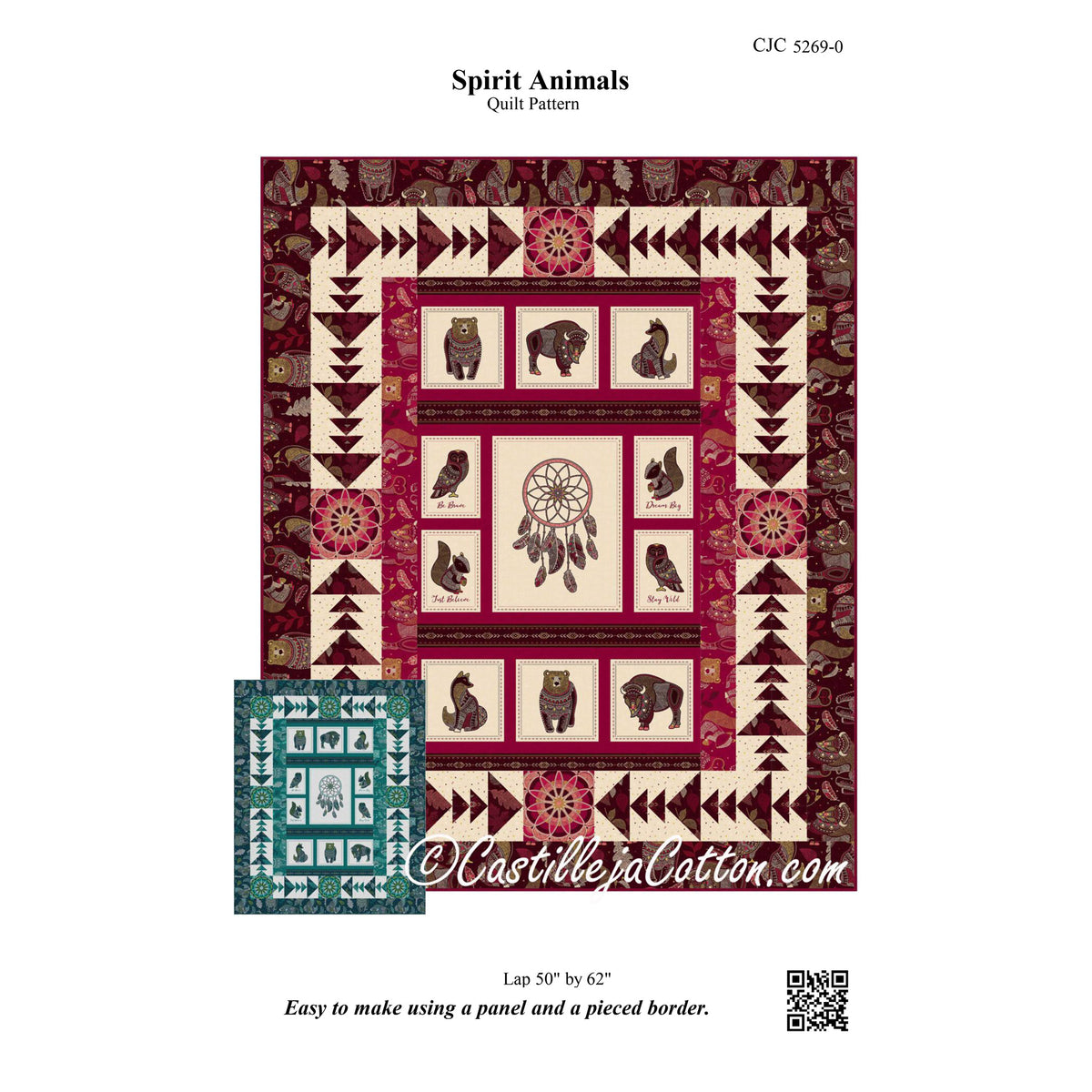 Spirit Animals Quilt CJC-52690e - Downloadable Pattern