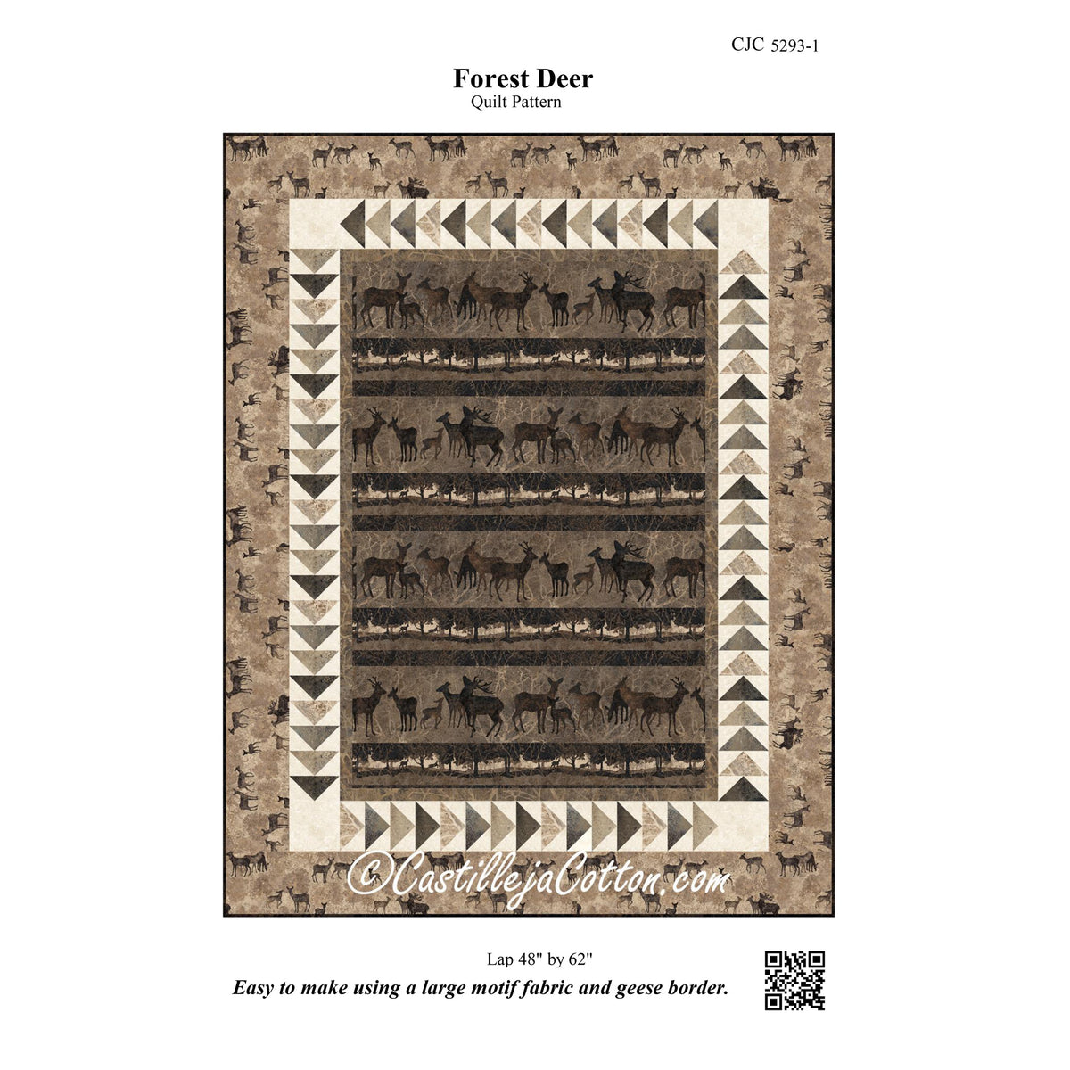 Forest Deer Quilt CJC-52931e - Downloadable Pattern