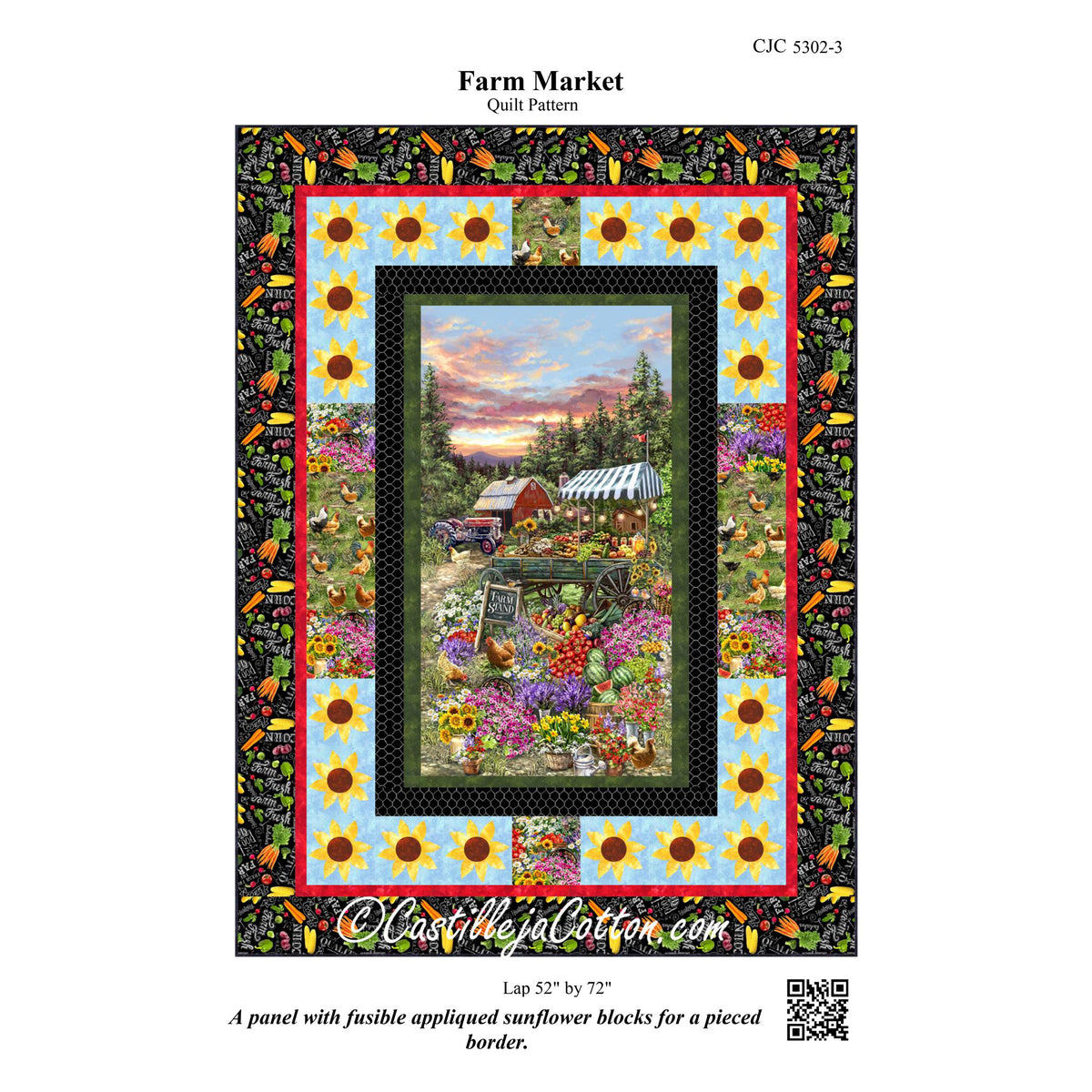 Farm Market Quilt CJC-53023e - Downloadable Pattern
