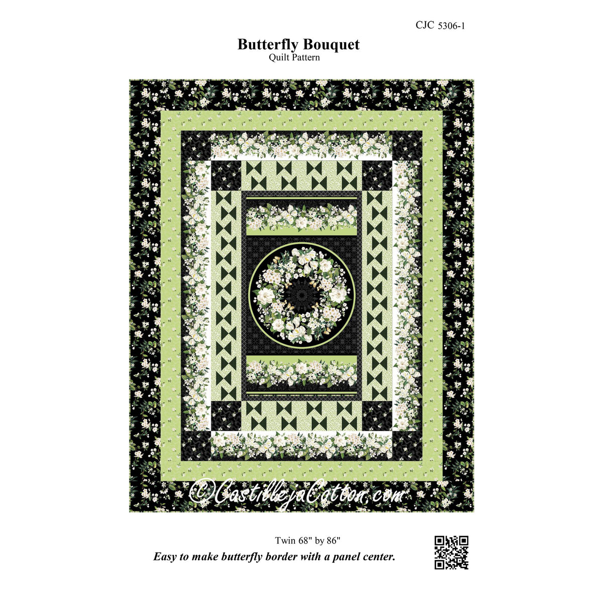 Butterfly Bouquet Quilt CJC-53061e - Downloadable Pattern