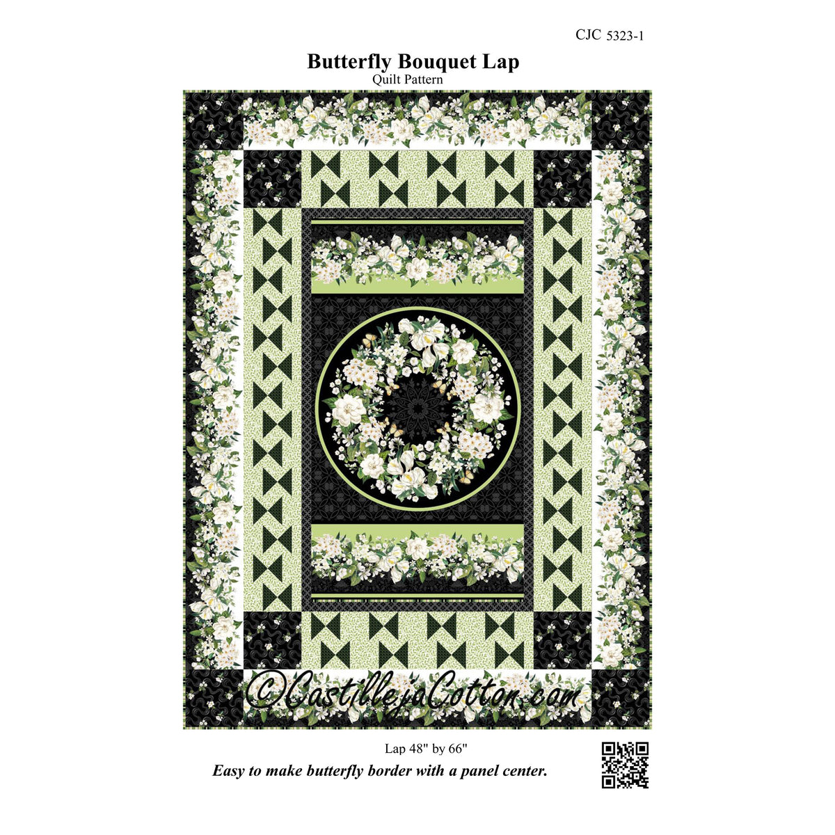 Butterfly Bouquet Lap Quilt CJC-53231e - Downloadable Pattern