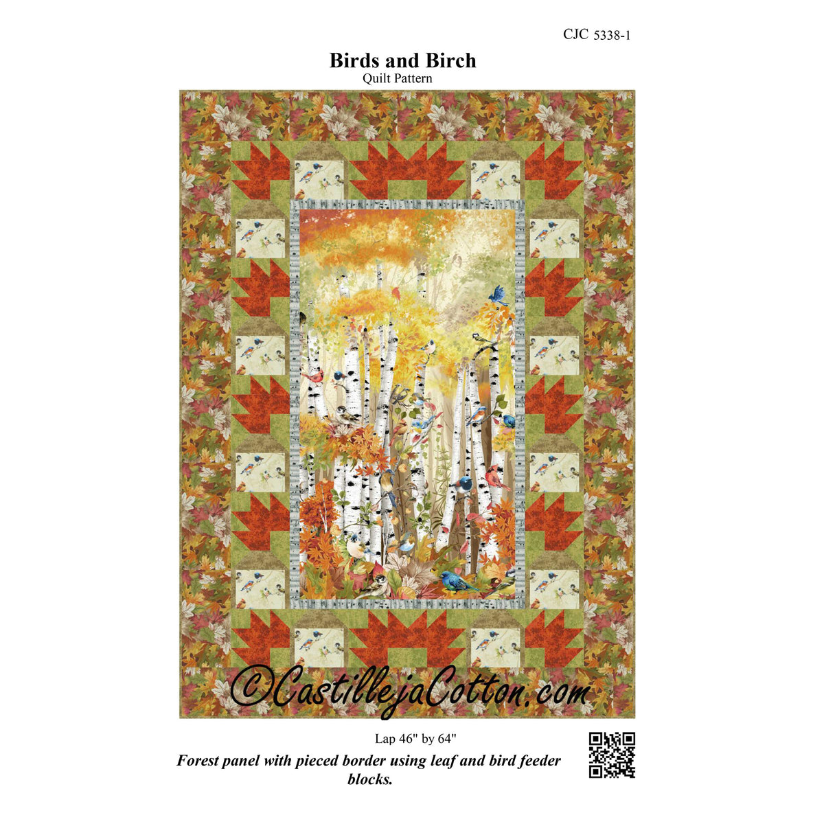 Birds and Birch Quilt Pattern CJC-53381 - Paper Pattern