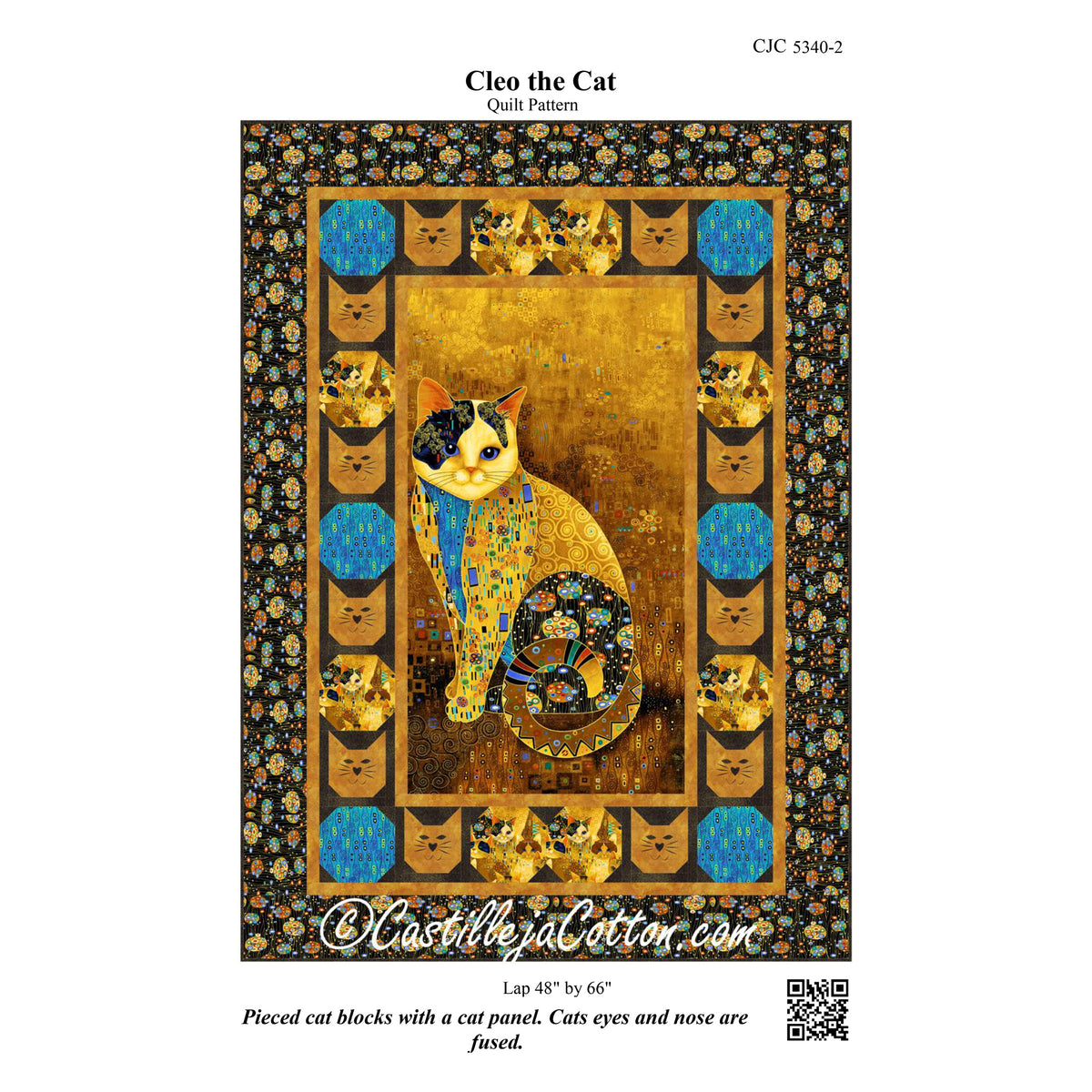 Cleo the Cat Quilt CJC-53402e - Downloadable Pattern