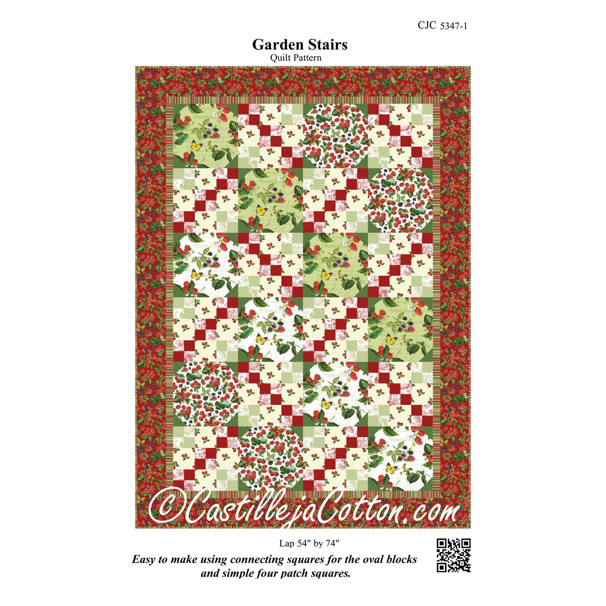 Garden Stairs Quilt CJC-53471e - Downloadable Pattern