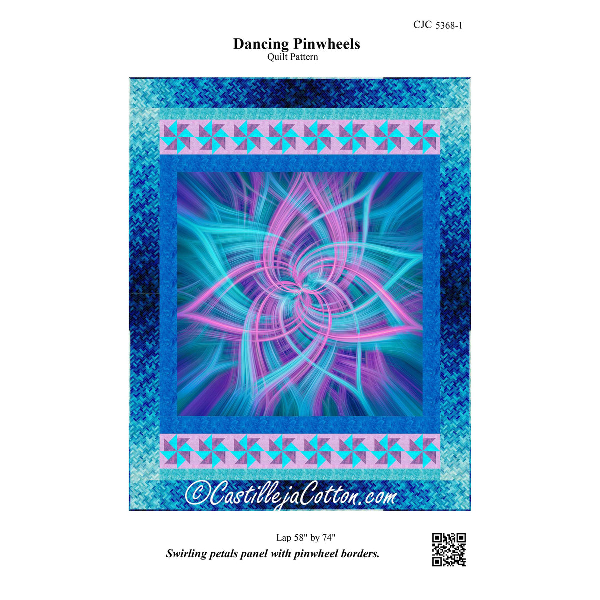 Dancing Pinwheels Quilt CJC-53681e - Downloadable Pattern