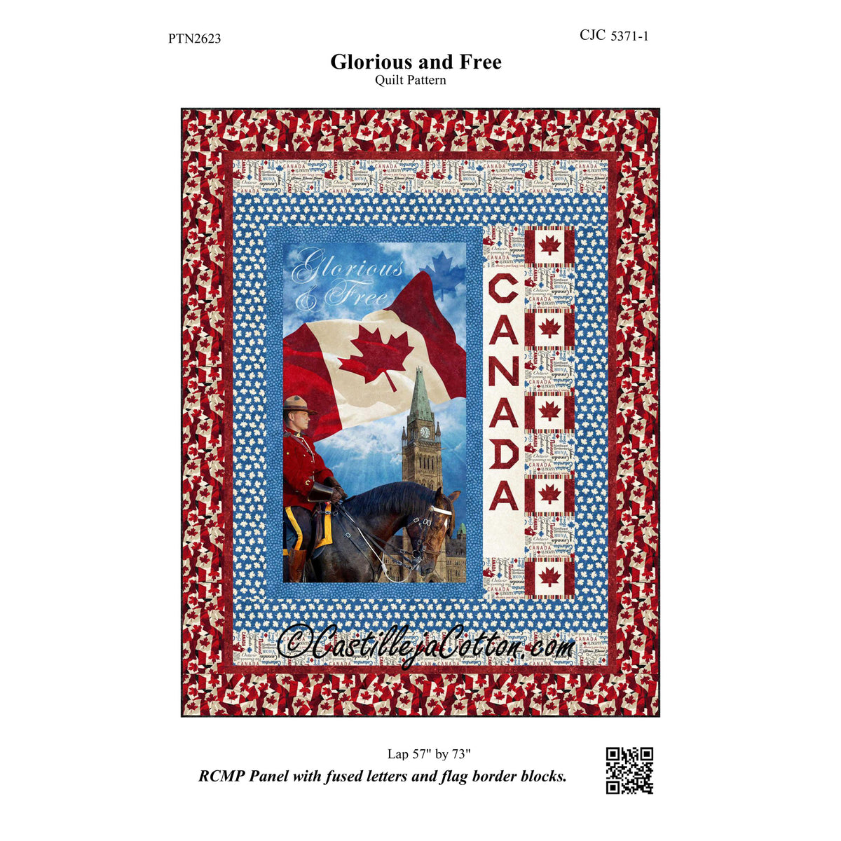 Glorious and Free Quilt Pattern CJC-53711 - Paper Pattern