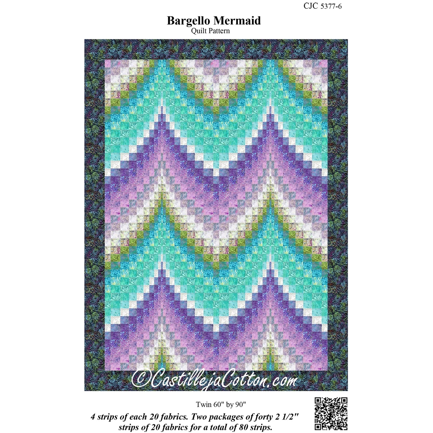 Bargello Mermaid Quilt Pattern CJC-53776w - Wholesale Product