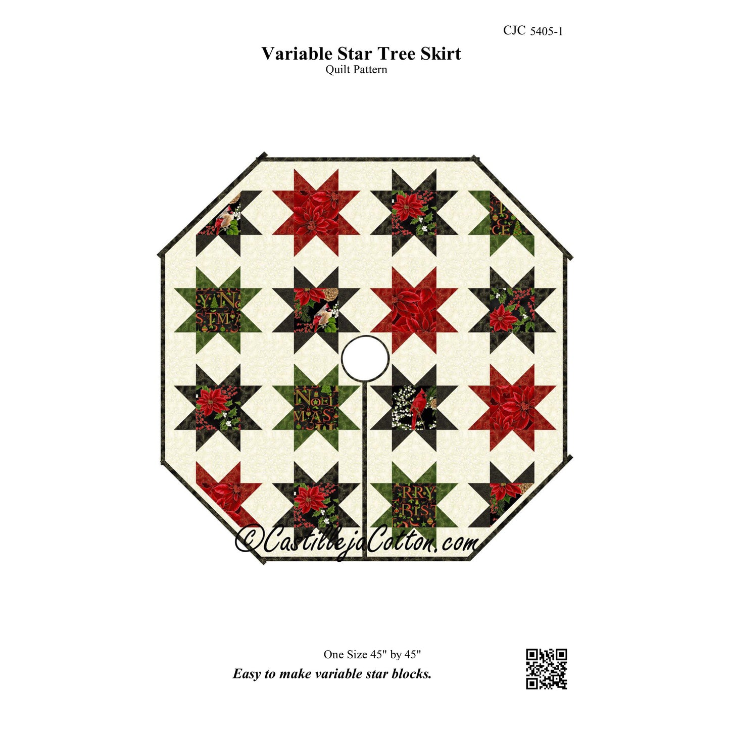 Variable Star Tree Skirt CJC-54051e - Downloadable Pattern