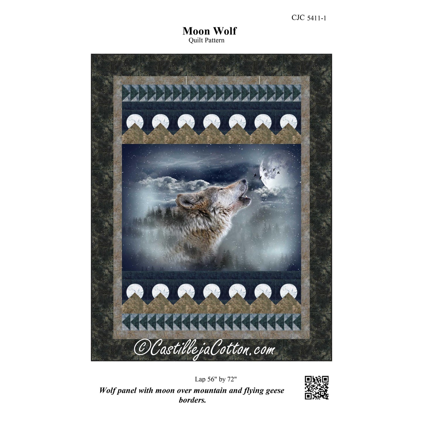 Moon Wolf Quilt CJC-54111e - Downloadable Pattern