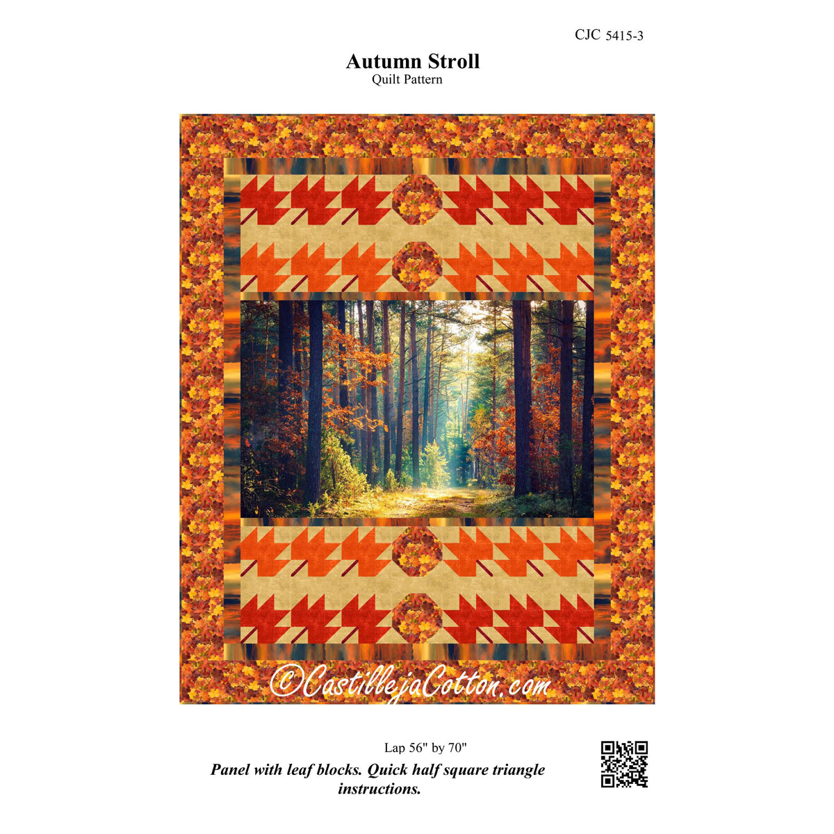 Autumn Stroll Quilt Pattern CJC-54153 - Paper Pattern
