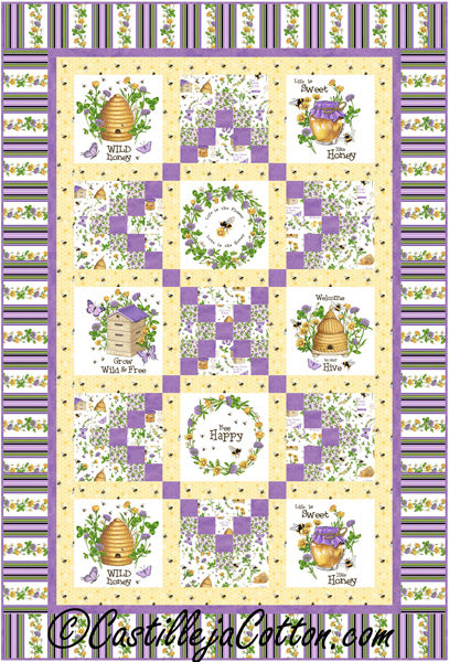 Bee Hives and Honey Quilt Pattern CJC-54195 - Paper Pattern