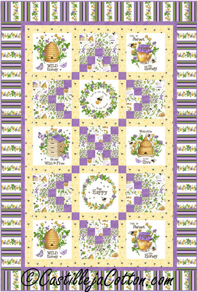 Bee Hives and Honey Quilt CJC-54195e - Downloadable Pattern