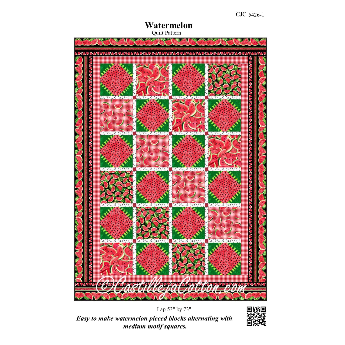 Watermelon Quilt CJC-54261e - Downloadable Pattern