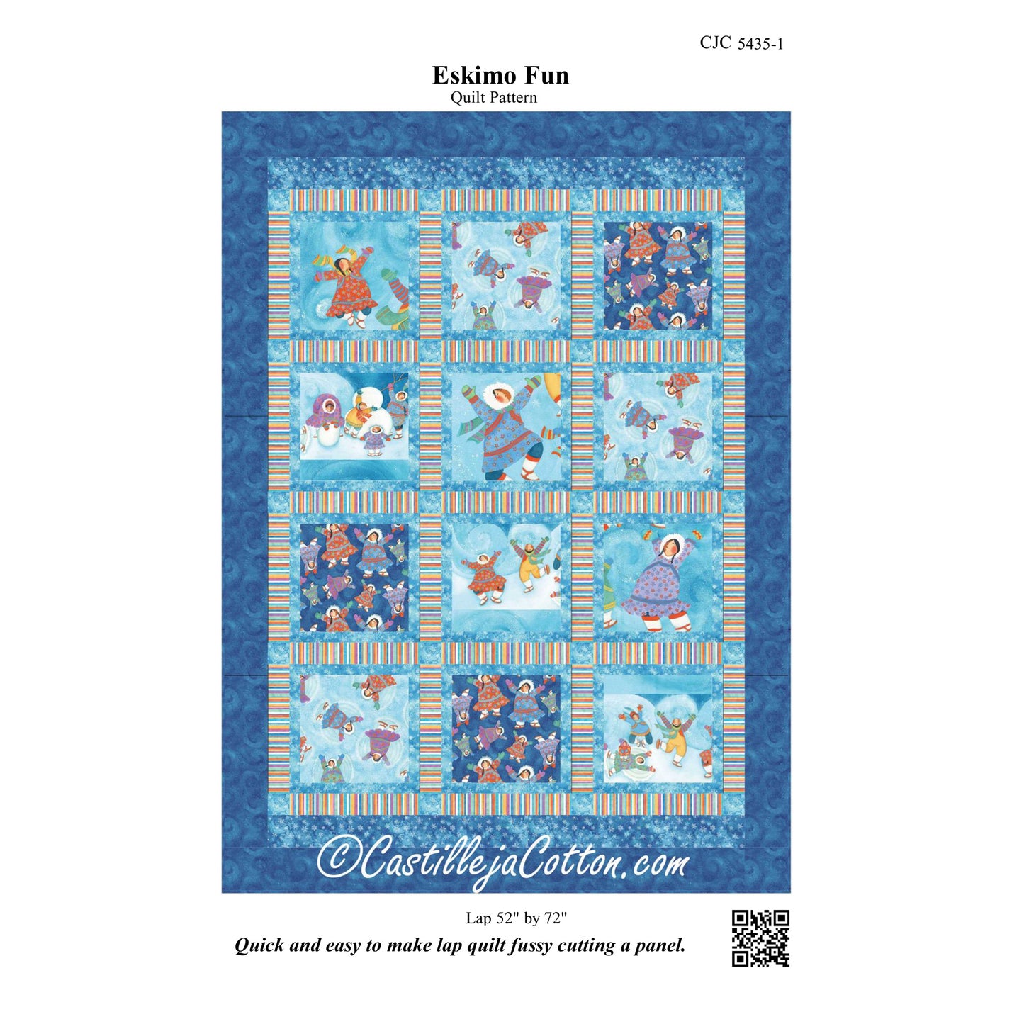 Eskimo Fun Quilt Pattern CJC-54351 - Paper Pattern