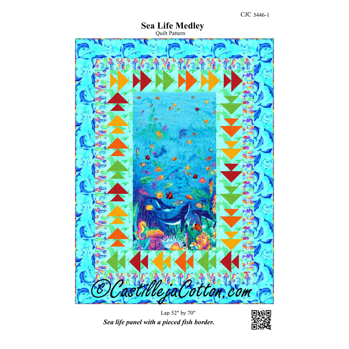 Sea Life Medley Quilt Pattern CJC-54461 - Paper Pattern