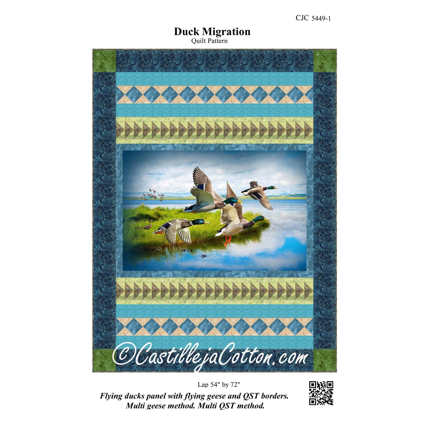 Duck Migration Quilt Pattern CJC-54491 - Paper Pattern