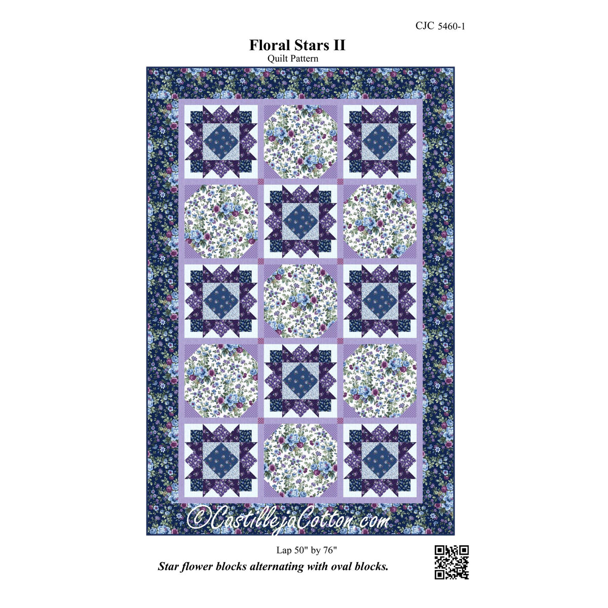 Floral Stars II Quilt CJC-54601e - Downloadable Pattern