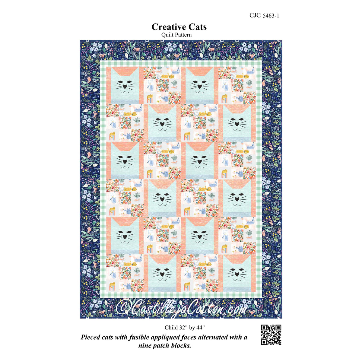 Creative Cats Quilt CJC-54631e - Downloadable Pattern
