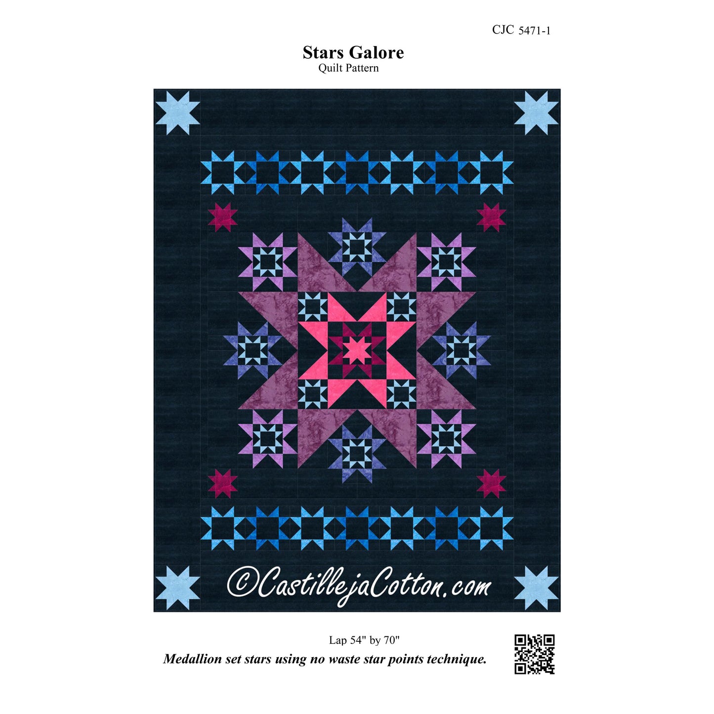 Stars Galore Quilt Pattern CJC-54711 - Paper Pattern