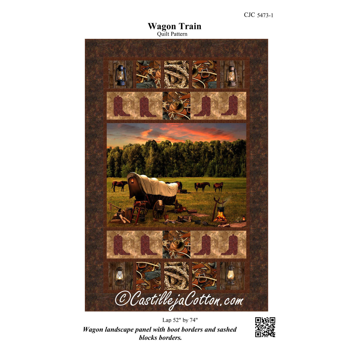 Wagon Train Quilt Pattern CJC-54731 - Paper Pattern