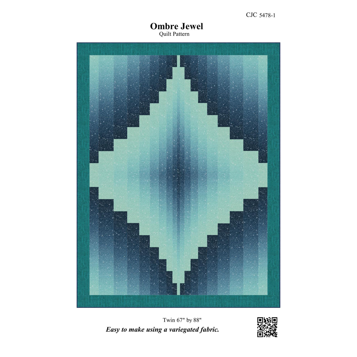 Ombre Jewel Quilt Pattern CJC-54781 - Paper Pattern