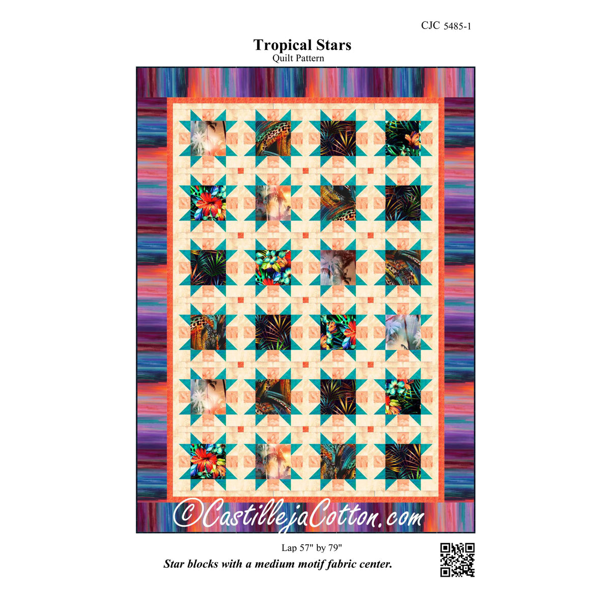 Tropical Stars Quilt Pattern CJC-54851 - Paper Pattern