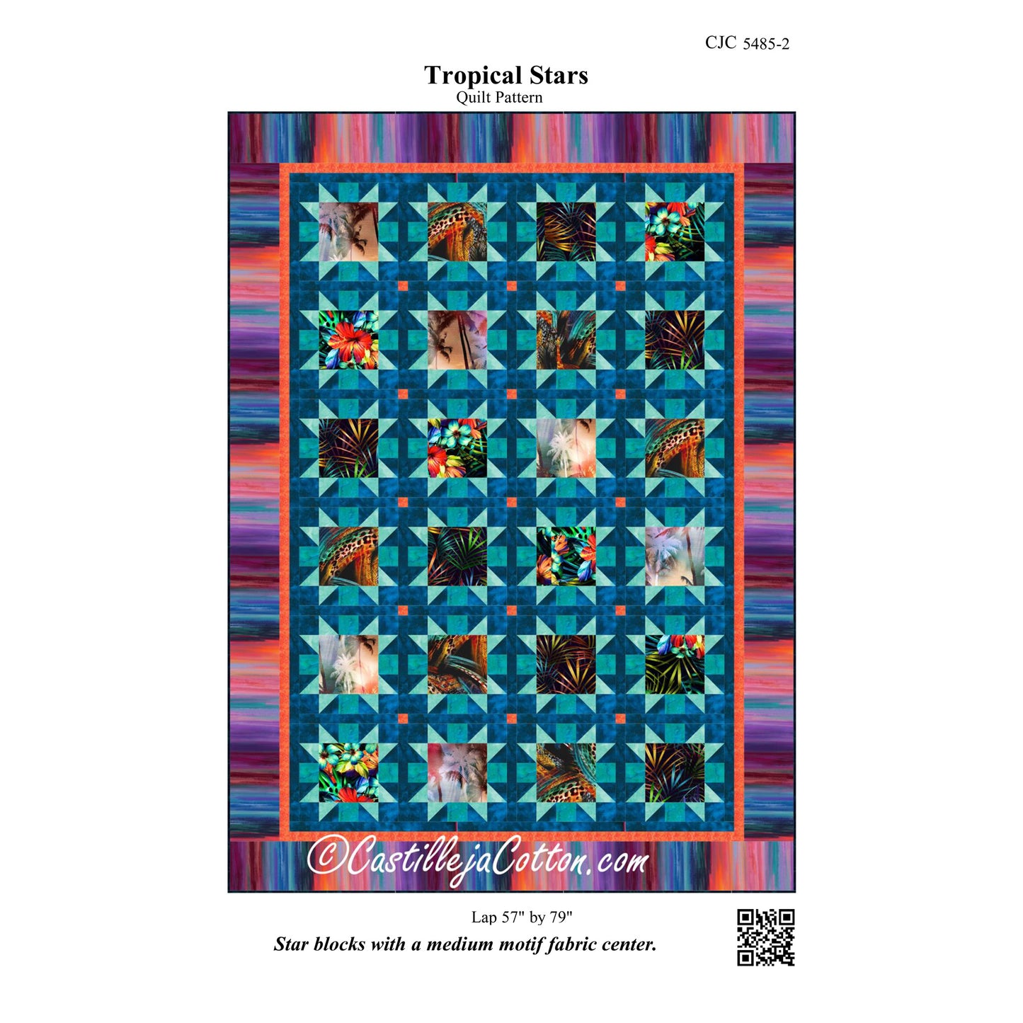 Tropical Stars Quilt Pattern CJC-54852 - Paper Pattern