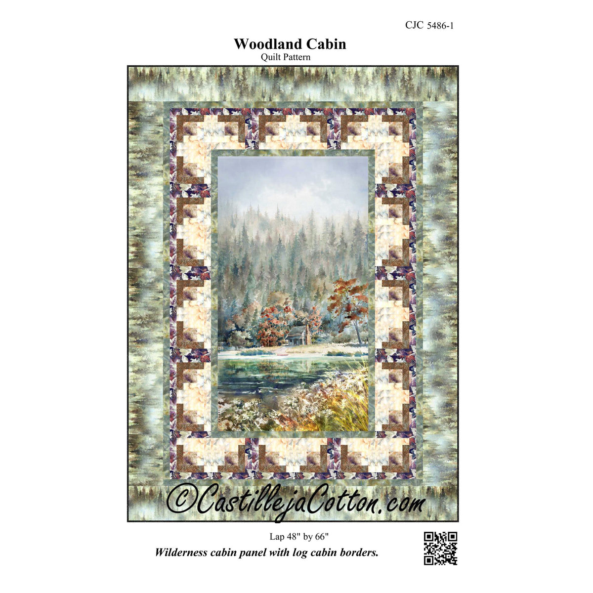 Woodland Cabin Quilt Pattern CJC-54861 - Paper Pattern