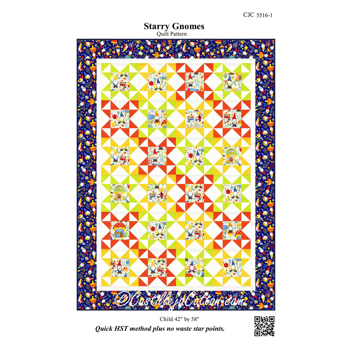 Starry Gnomes Quilt CJC-55161e - Downloadable Pattern
