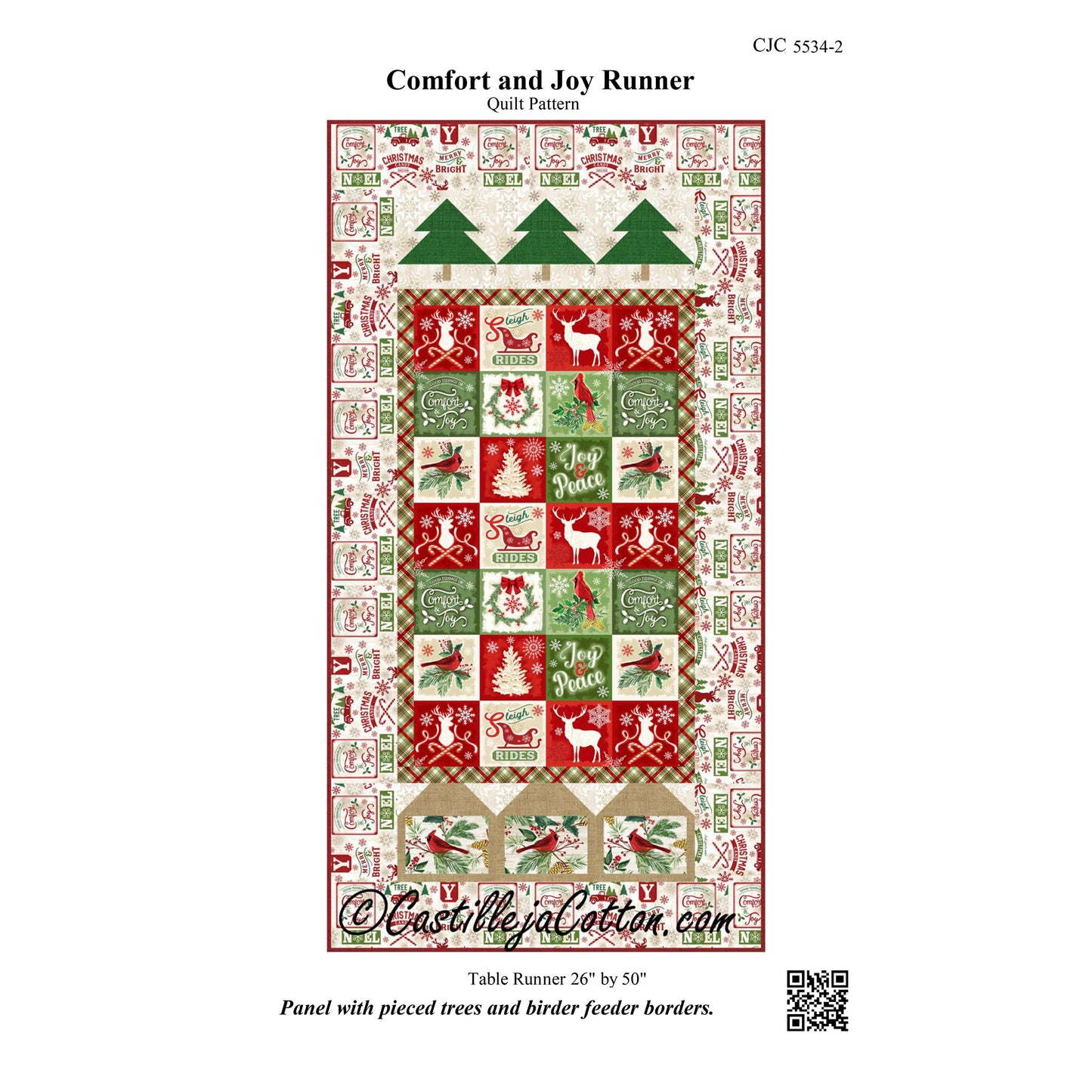 Comfort and Joy Runner CJC-55342e - Downloadable Pattern