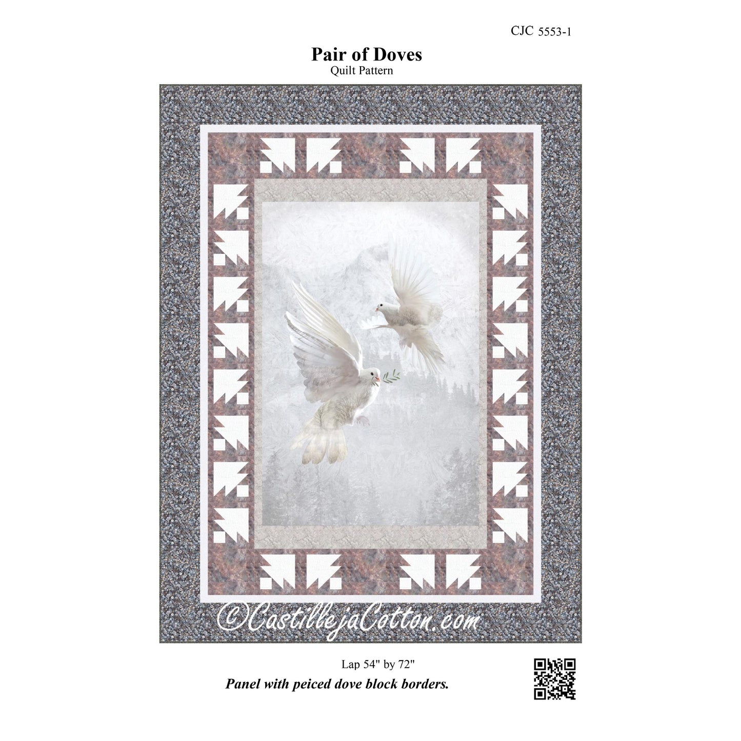 Pair of Doves Quilt Pattern CJC-55531 - Paper Pattern