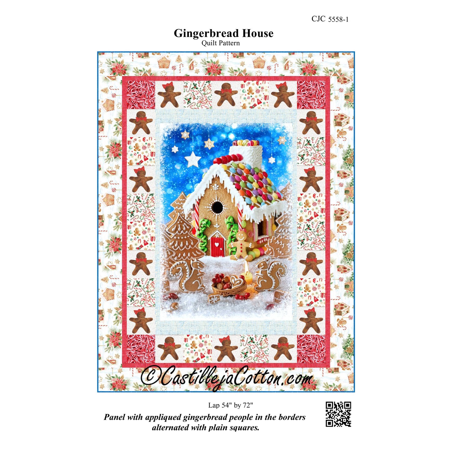 Gingerbread House Quilt CJC-55581e - Downloadable Pattern
