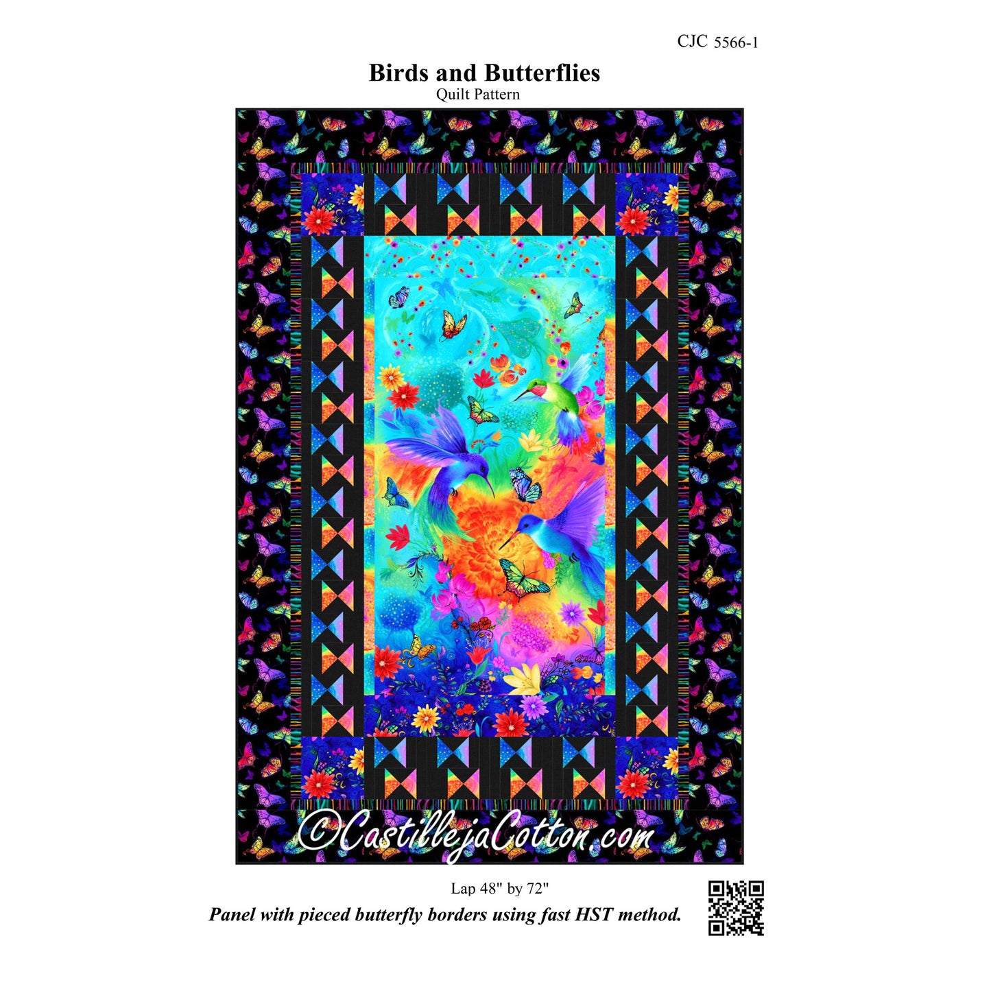 Birds and Butterflies Quilt Pattern CJC-55661 - Paper Pattern