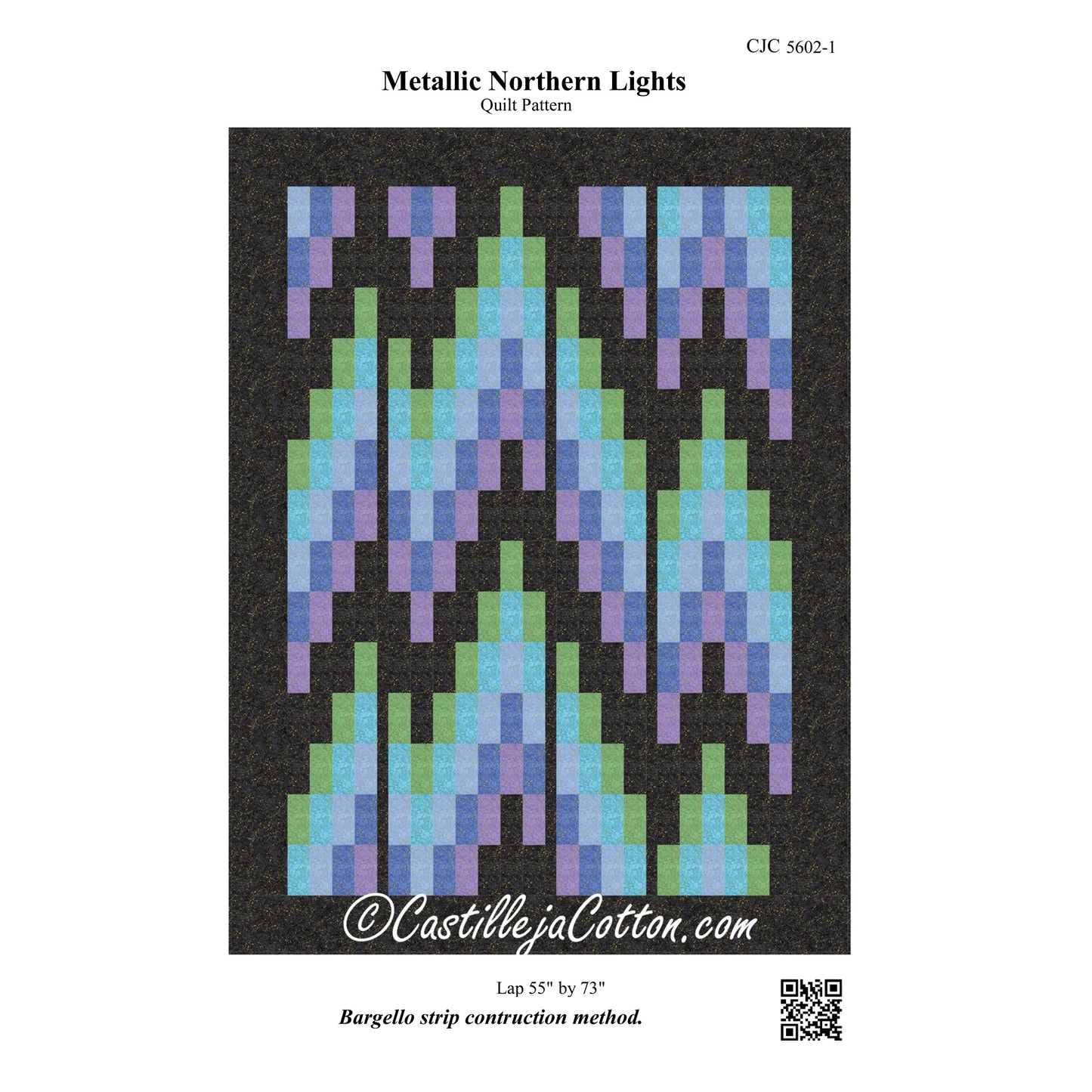 Metallic Northern Lights Quilt Pattern CJC-56021 - Paper Pattern