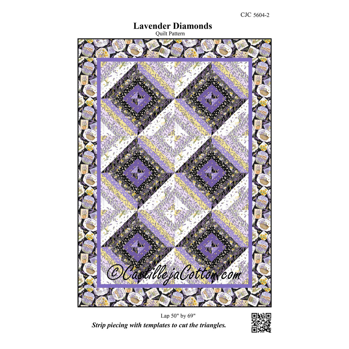 Lavender Diamonds Quilt CJC-56042e - Downloadable Pattern