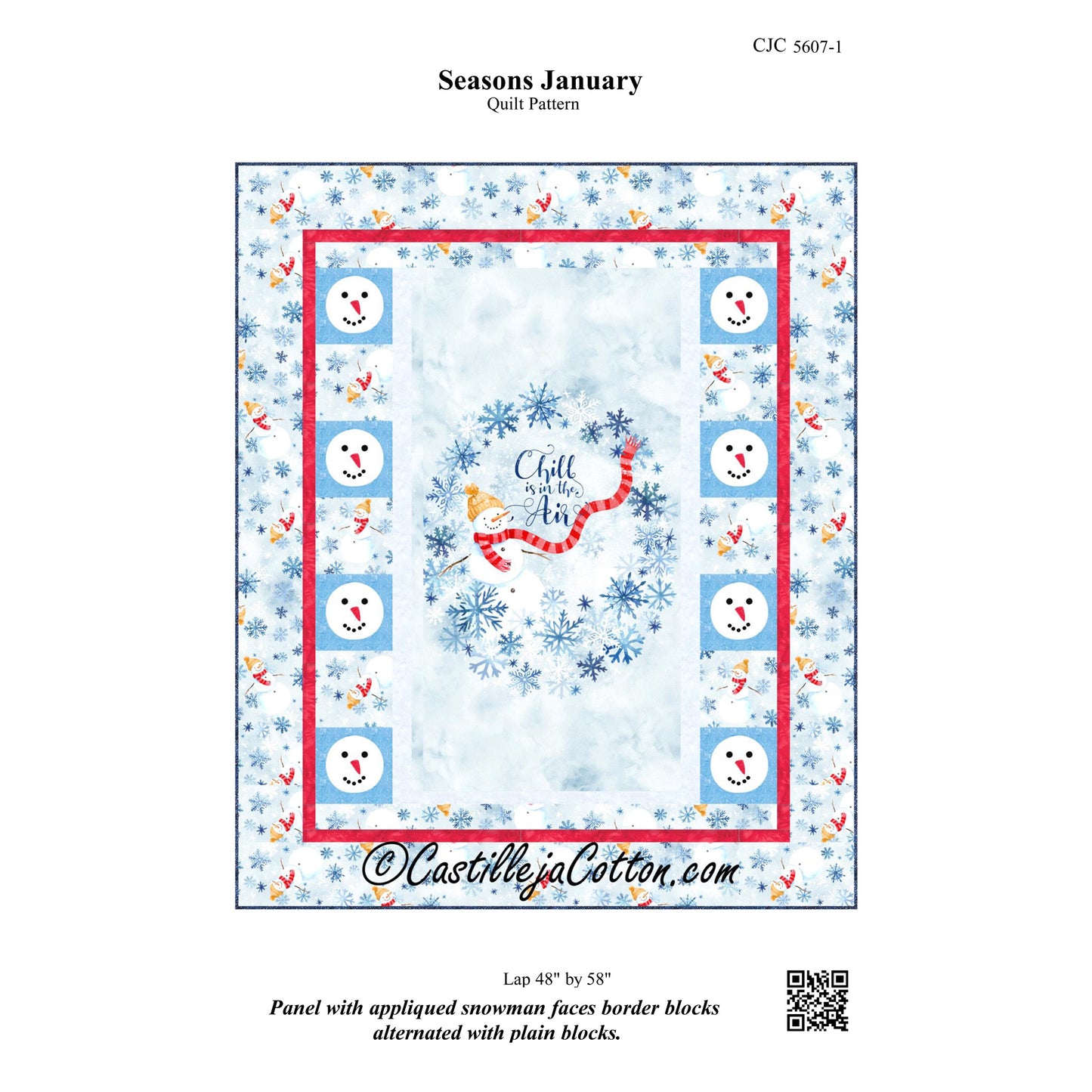 Seasons January Quilt Pattern CJC-56071 - Paper Pattern