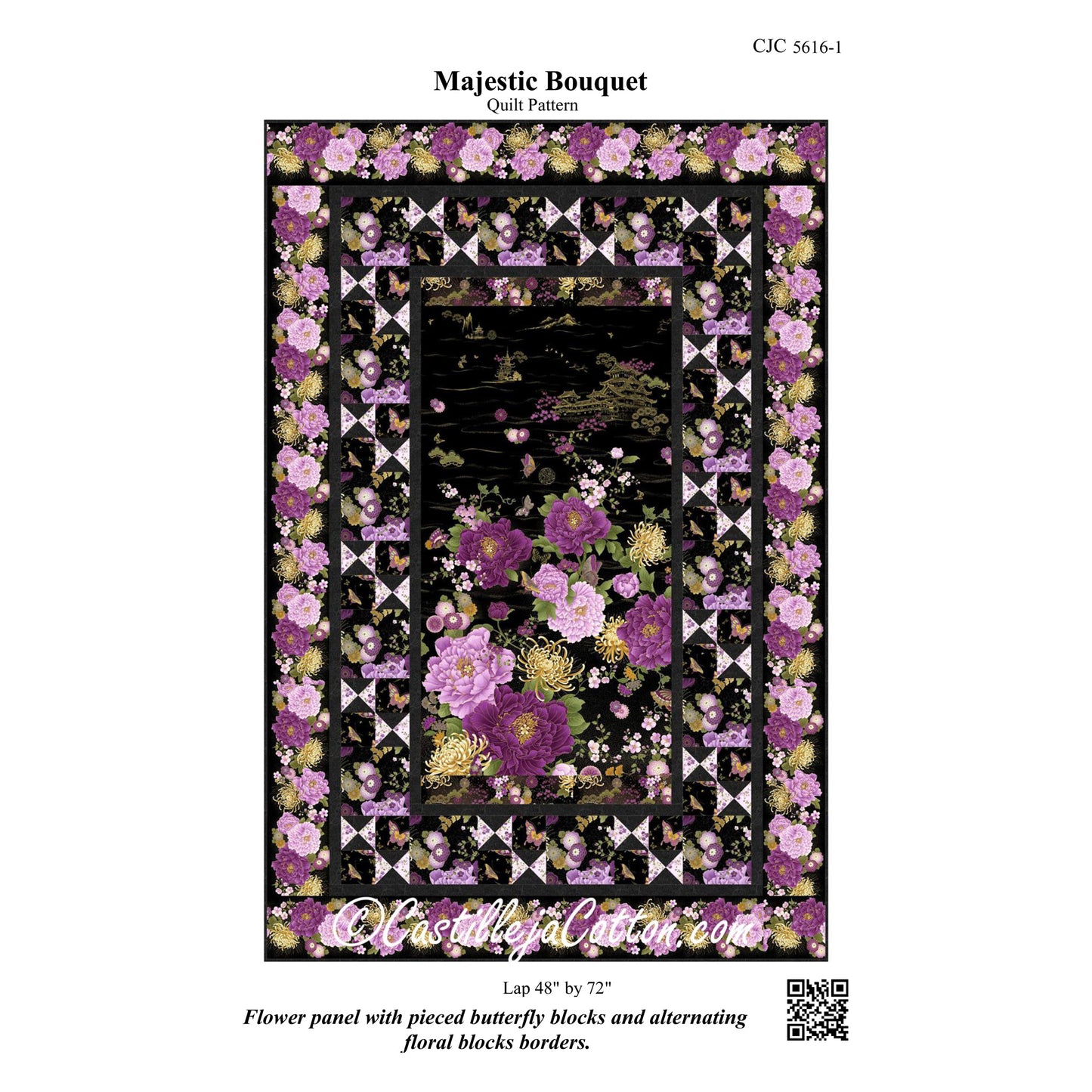 Majestic Bouquet Quilt Pattern CJC-56161 - Paper Pattern
