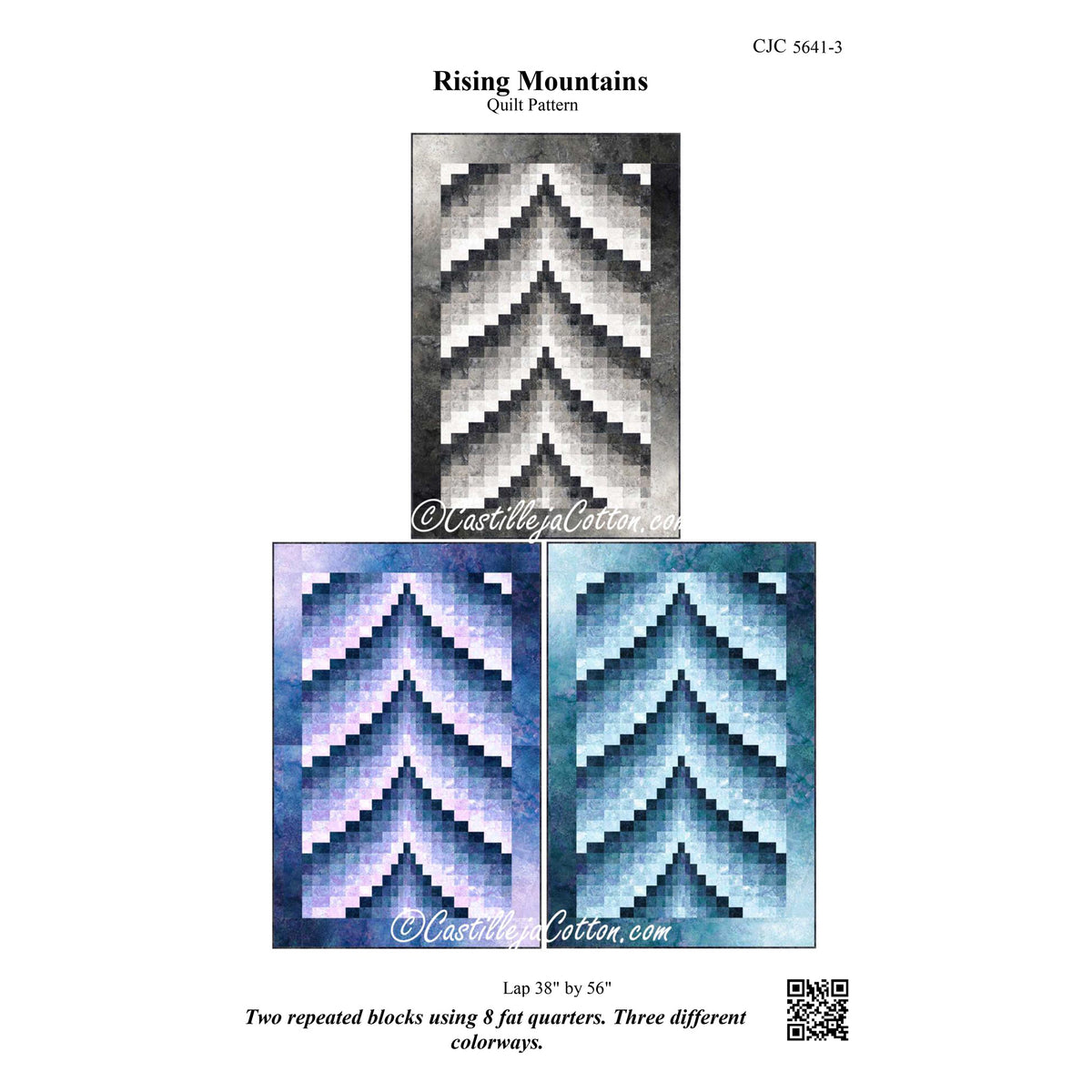 Rising Mountains Quilt Pattern CJC-56413 - Paper Pattern