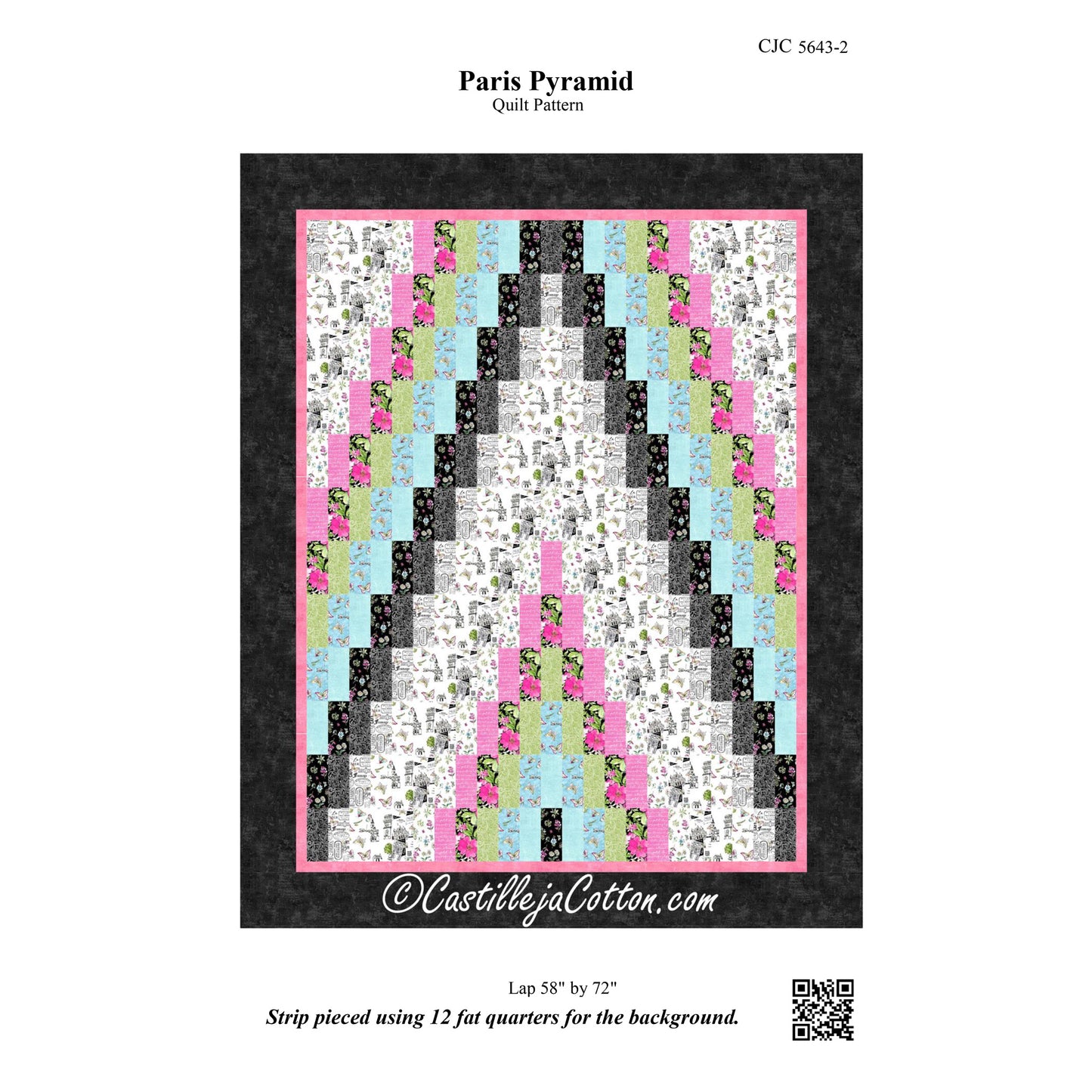 Paris Pyramid Quilt Pattern CJC-56432 - Paper Pattern