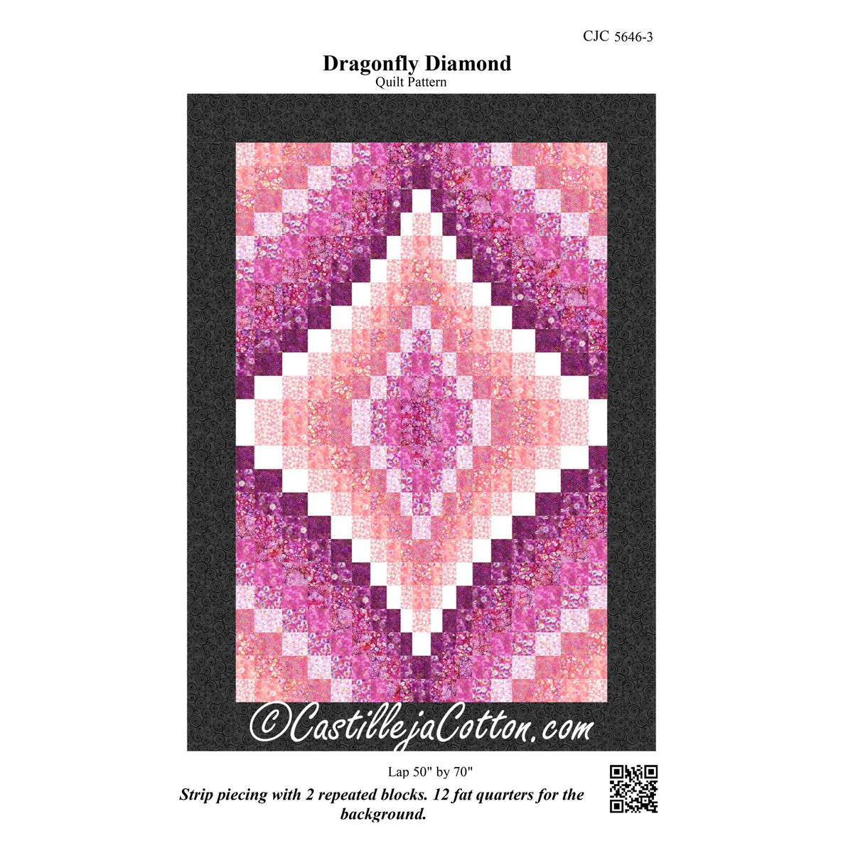 Dragonfly Diamond Quilt Pattern CJC-56463 - Paper Pattern