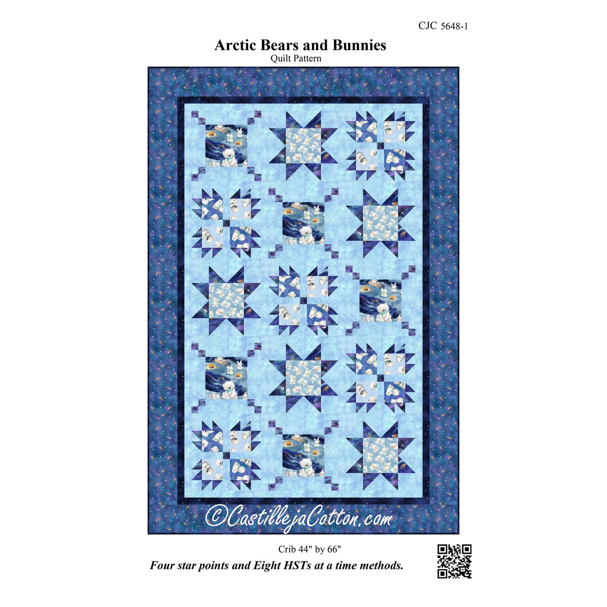 Arctic Bears and Bunnies Quilt CJC-56481e - Downloadable Pattern