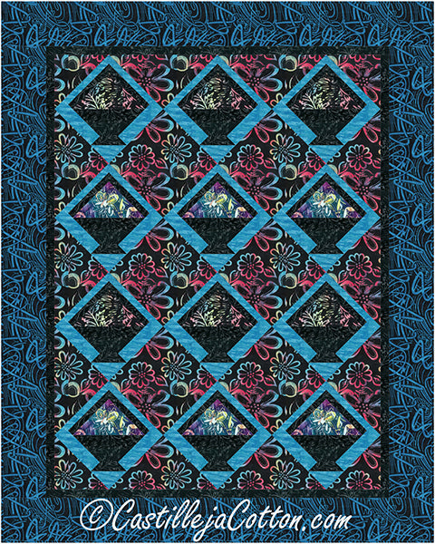Scribbles Baskets Lap Quilt Pattern CJC-56506w - Wholesale Product