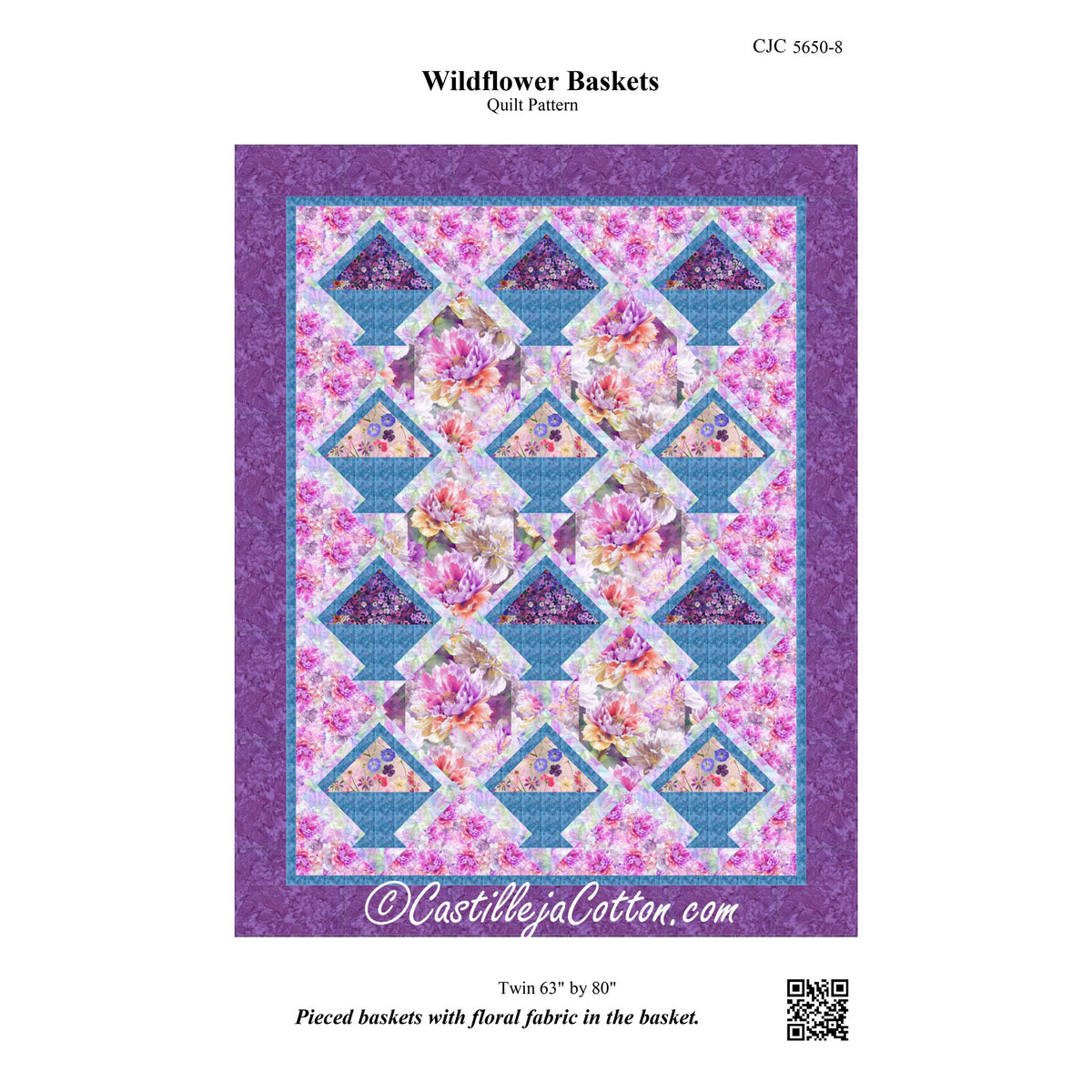 Wildflower Baskets Quilt CJC-56508e - Downloadable Pattern