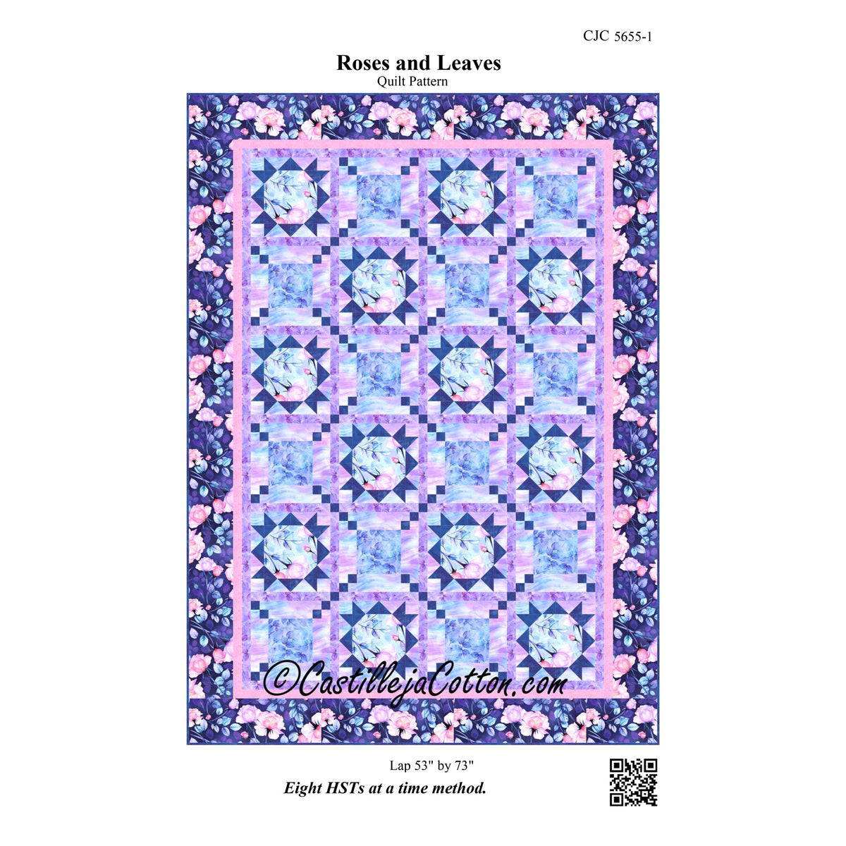Roses and Leaves Quilt Pattern CJC-56551 - Paper Pattern