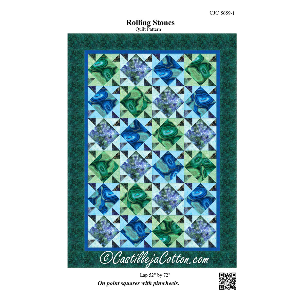 Rolling Stones Quilt Pattern CJC-56591 - Paper Pattern
